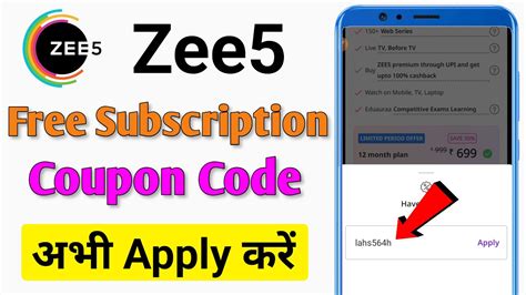 zee5 free trial code usa|Premium subscription plans for Android and IOS on ZEE5 app